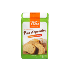 Farine avec levure boulangère pour pain d'épeautre maison