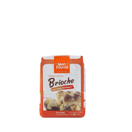 Farine avec levure boulangère pour brioche maison