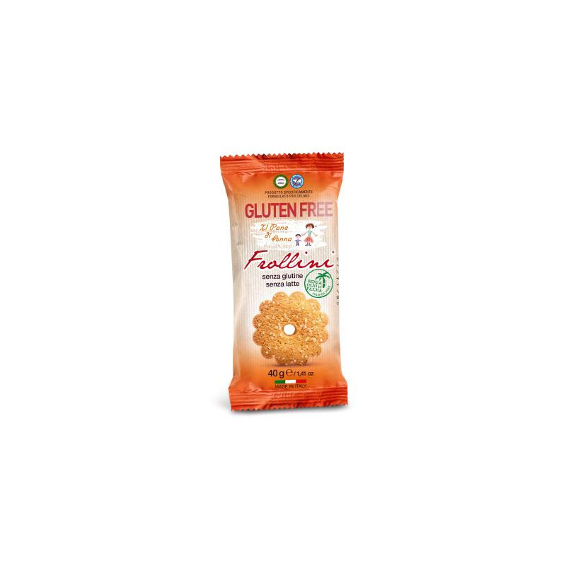 Biscuit sablé Frollini sans gluten sans lactose 40 G Biscuit sablé Frollini sans gluten sans lactose 40 G
